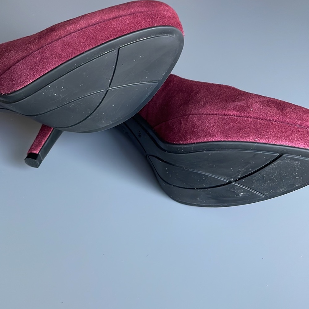 Marc Fischer Sydney Burgundy Heels Size 6M - Picture 7 of 11